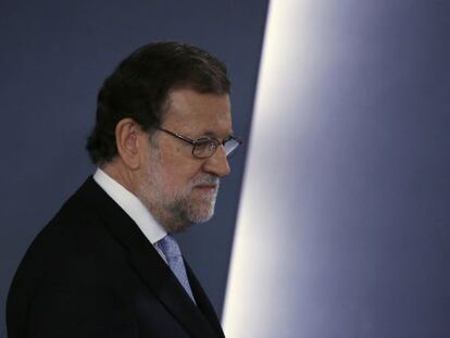 Mariano Rajoy, en la comparecencia de la pasada semana.