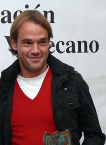 El jugador del Rayo Vallecano Carlos de la Vega.