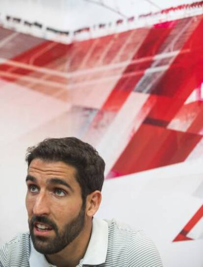 Raúl García, futbolista del Athletic que llegó a Bilbao procedente del Atlético.