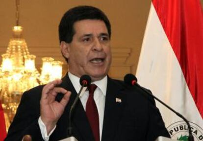 El presidente de Paraguay, Horacio Cartes.