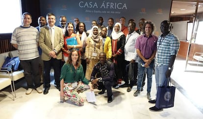 Imagen de la reunión organizada por la Universidad de Las Palmas de Gran Canaria (ULPGC) en Casa África.