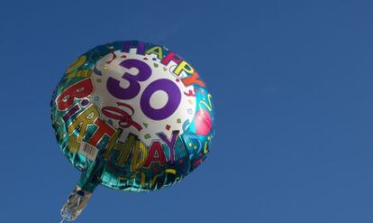 Globo de treinta cumpleaños.