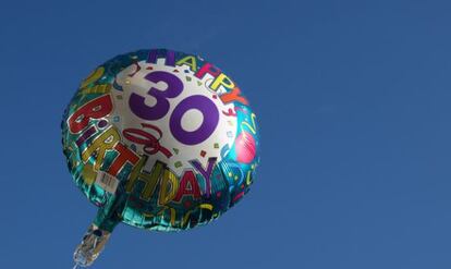 Globo de treinta cumplea&ntilde;os. 