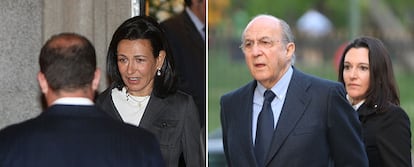 Ana Patricia Botín, presidenta de Banesto. El empresario Plácido Arango con la escultora Cristina Iglesias.