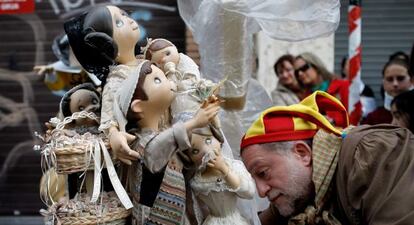 El &#039;ninot indultat&#039; infantil de la falla de Na Jordana.