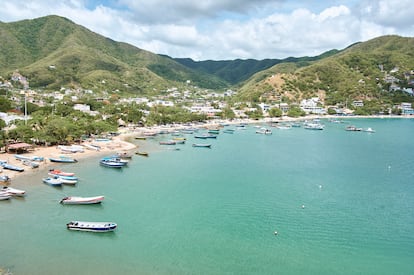 Paisaje de la costa de Santa Marta, en el Caribe colombiano, en junio de 2023.