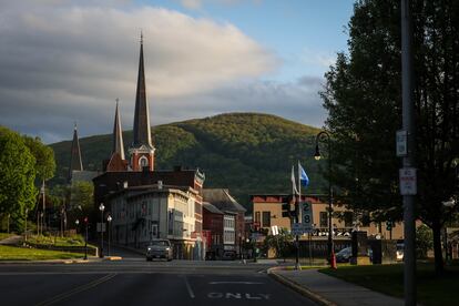 El centro del pequeño pueblo de North Adams.