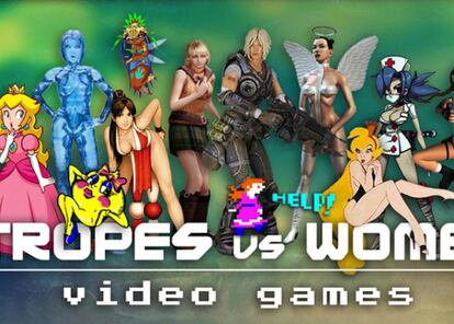 Portada de 'Tropes vs. Women' la serie de Youtube que denuncia la discriminación femenina en los videojuegos