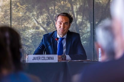 Javier Colomina, en junio de 2023, en un seminario celebrado en Toledo.