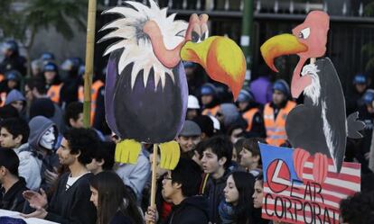 Protesta contra los 'buitres' en Buenos Aires.