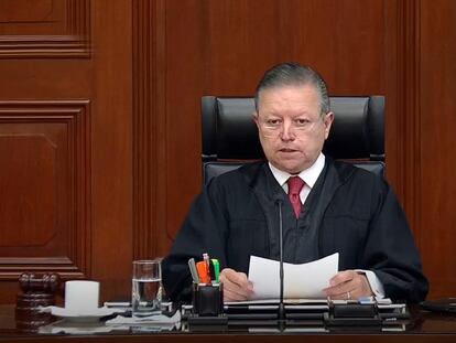 El presidente de la Suprema Corte, Arturo Zaldívar.