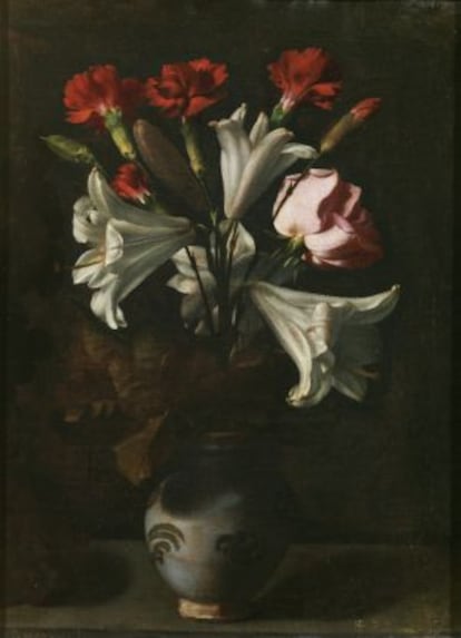 Detalle de la obra 'Florero' (c.1635-1636), de Juan Fernández 'El Labrador'.