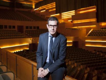 Valent&iacute; Oviedo, gerente del Auditori de Barcelona, en la sala Pau Casals. 