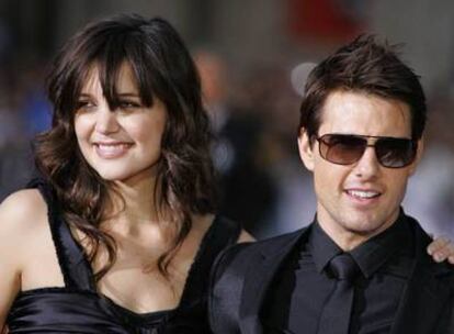 Katie Holmes, con Tom Cruise.