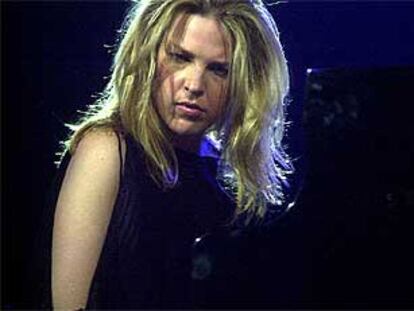 Diana Krall, durante su actuación en el Festival de Jazz de Vitoria.