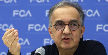 Sergio Marchionne, CEO de Fiat Chrysler, en el salón de Detroit (EEUU), el pasado día 15.
