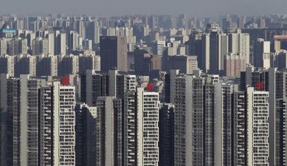 Decenas de edificios de uso residencial en Wuhan, en la provincia de Hubei (centro del país).