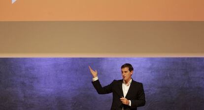 Albert Rivera, durante la presentación de las medidas anticorrupción de Ciudadanos.