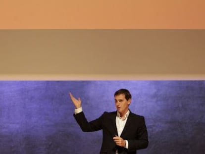 Albert Rivera, durante la presentación de las medidas anticorrupción de Ciudadanos.