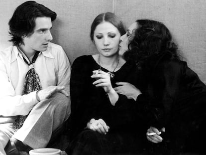 Jean-Pierre Léaud, Françoise Lebrun y Bernadette Lafont, en una escena de 'La mamá y la puta' (1973), de Jean Eustache.