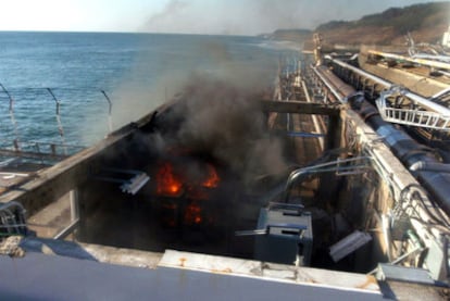 Incendio en la central de Fukushima, sofocado poco después.