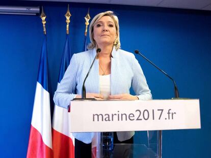 La l&iacute;der del Frente Nacional (FN) franc&eacute;s, Marine Le Pen, comparece este mi&eacute;rcoles para valorar la victoria de Trump.