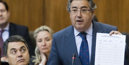 Juan Ignacio Zoido, en el Parlamento.