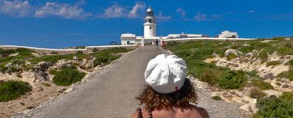 El faro del cabo de Cavalleria, al norte de la isla de Menorca