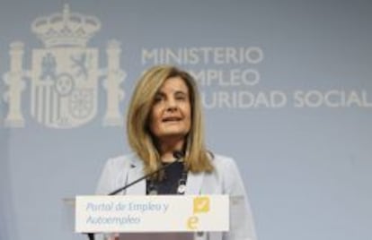 La ministra de Empleo y Seguridad Social, F&aacute;tima B&aacute;&ntilde;ez.