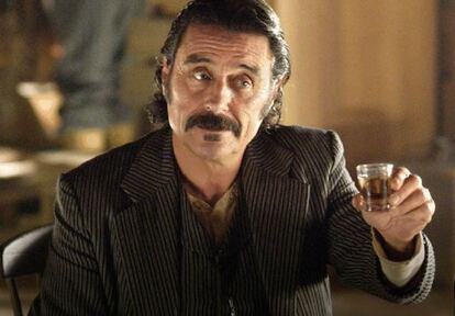 Ian McShane en &#039;Deadwood&#039;.