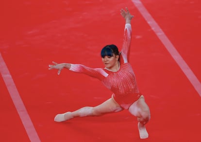 La gimnasta mexicana Alexa Moreno, durante su primera participación en los Juegos Centroamericanos y del Caribe 2023