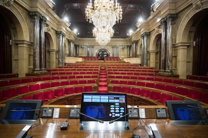 Hemiciclo del Parlament de Cataluña.