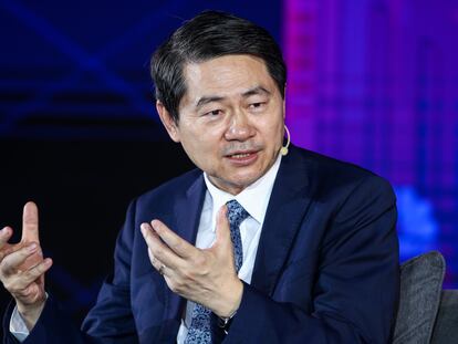 Wang Huiyao, fundador y presidente del Center for China and Globalization, en noviembre de 2020 en Nansha, Guangzhou (China).
