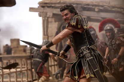 Pedro Pascal en una escena de 'Gladiator 2'.