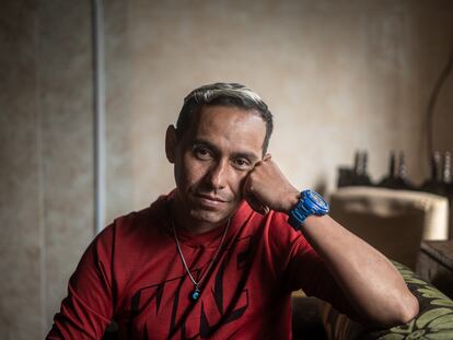 Orlando Campero, migrante seropositivo, en la fundación Eudes, en Bogotá