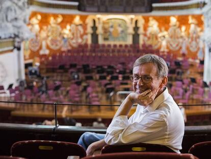 Simon Halsey, nou director de l'Orfeó Català, al Palau de la Música.