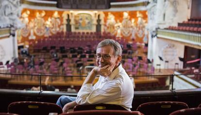 Simon Halsey, nou director de l'Orfeó Català, al Palau de la Música.