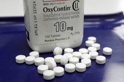 Píldoras de un analgésico que contiene opioides.