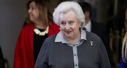 La infanta Pilar, el pasado enero en Madrid.