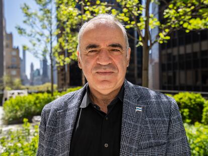 Gari Kasparov, en Nueva York.