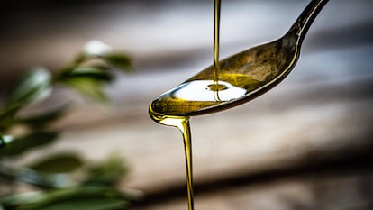 Artículo de EL PAÍS Escaparate que describe productos para guardar el aceite de oliva en casa en condiciones óptimas.