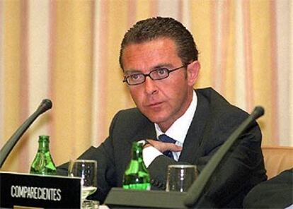 Antonio Camacho, propietario de Gescartera, durante su comparecencia en el Congreso.