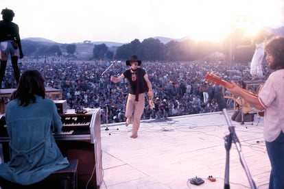 Oriol Tramvia al Canet Rock el 1976.
