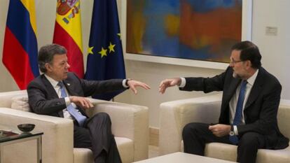 Santos and Rajoy in Madrid on November 3.