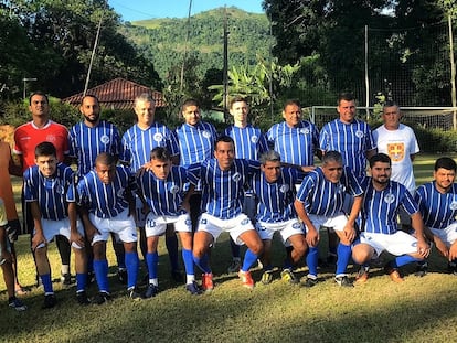 El equipo de Guarajá, en la zona rural de Tocantins.