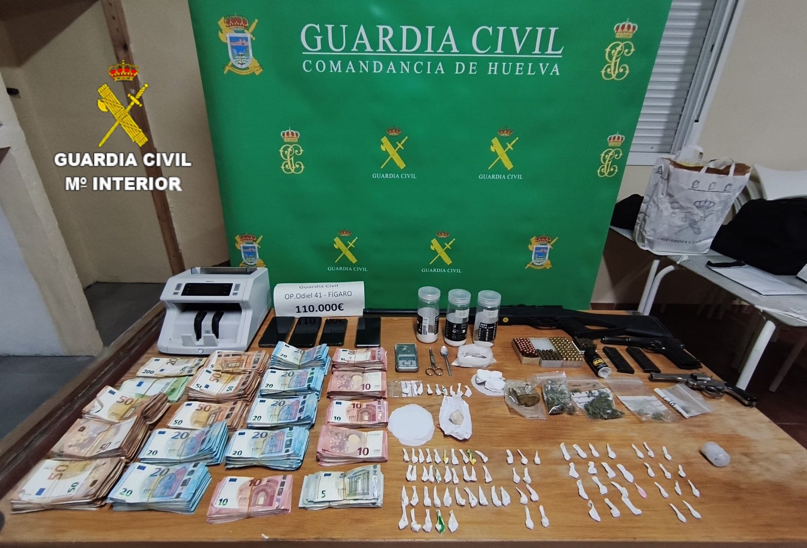 Detenidas 23 personas en una operación contra el tráfico de cocaína en la provincia de Huelva 