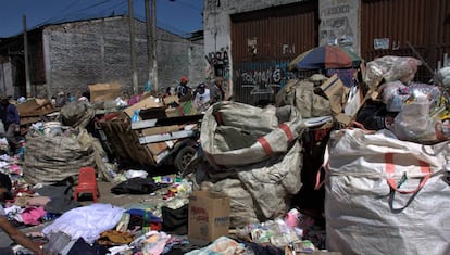 Barrio El Cartuchito de Bogotá, uno de los conflictivos en la capital colombiana.