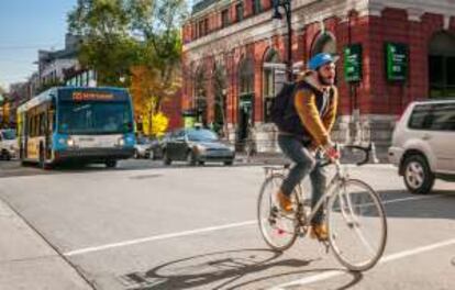 Avenida de Saint-Laurent, una de las principales de Montreal.