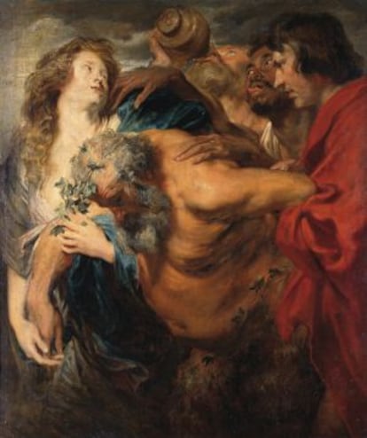 Sileno ebrio (1617-1618), de Anton van Dyck