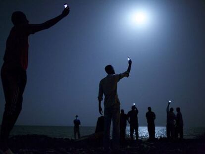 A fotografia do norte-americano John Stanmeyer, ganhadora do World Press Photo.